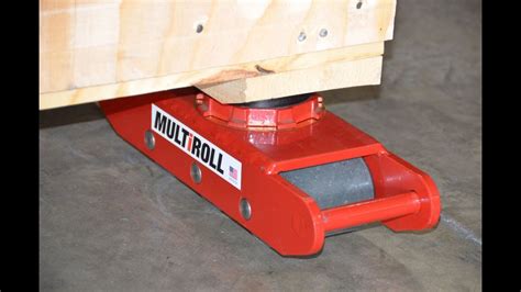 Moving A Heavy Crate Using Multiroll Roller Skids Youtube