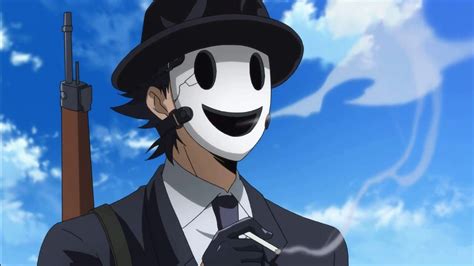 Anime Character With Smiley Face Mask