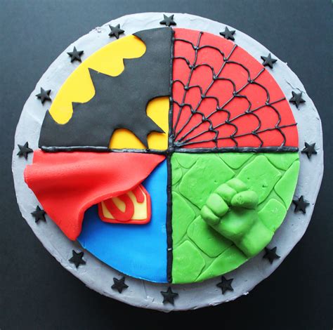 Buttercream Superhero Cakes
