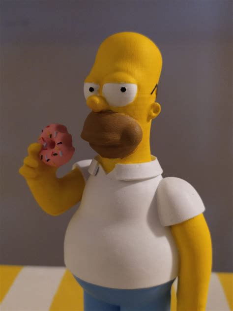 Archivo STL gratis Homer Simpson Objeto de impresión 3D para