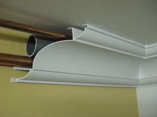 Cache plafond electricite / cache electrique pour plafond blanc kopp 3428 1700 7 : In Système :: Corniche à clipser