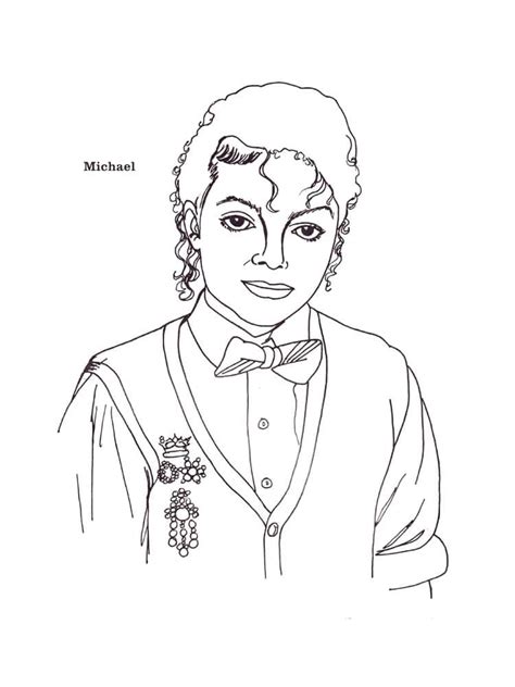 Dibujos De Michael Jackson 4 Para Colorear Para Colorear Pintar E Imprimir Dibujos Onlinecom