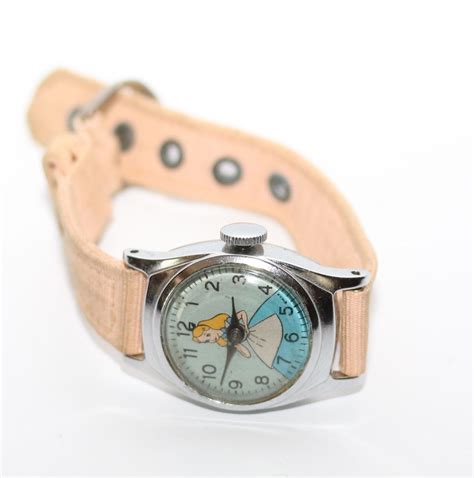 Vintage Alice in Wonderland Mechanical Wrist Watch Running from 1950''s