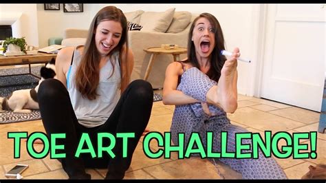 Toe Art Challenge Youtube