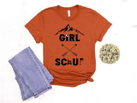 Girl Scout Shirt Woman Scout Troop T Shirt Girl Camping Crew Etsy