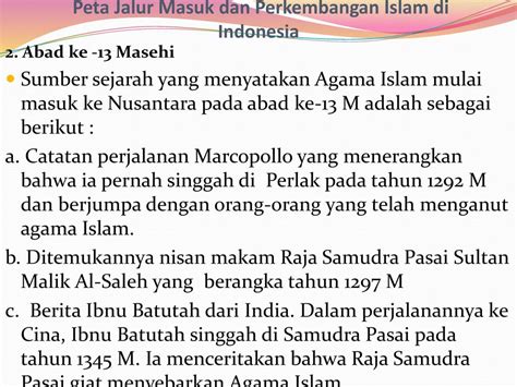 Sejarah Perkembangan Islam Di Indonesia Ppt Seputar Sejarah