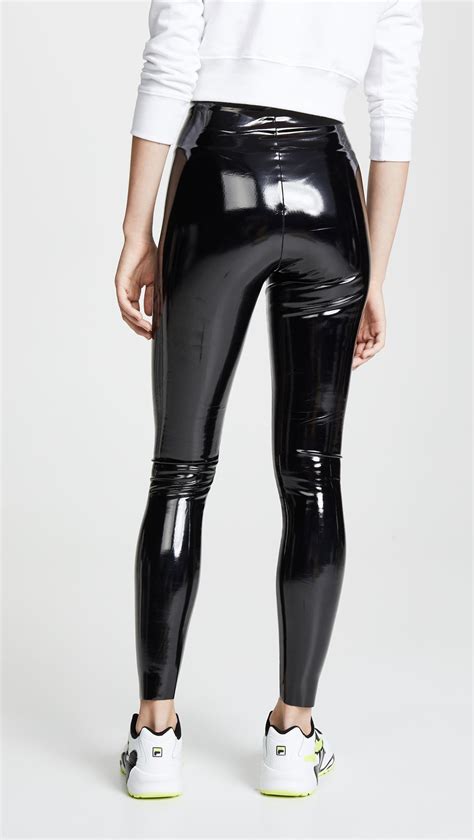 commando faux patent leather perfect control leggings shopbop outfits with leggings leather
