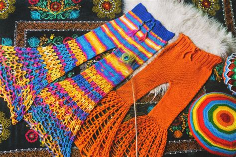 Magical Colorful Crochet Bell Bottoms Handmade With Love By Us ♡ 🌈 In