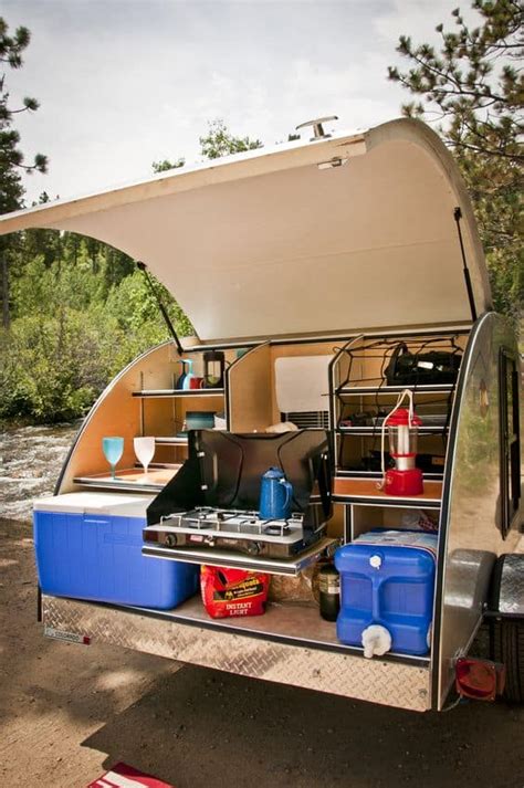 Tiny But Mighty Teardrop Campers With Kitchens Offer Big Advantages