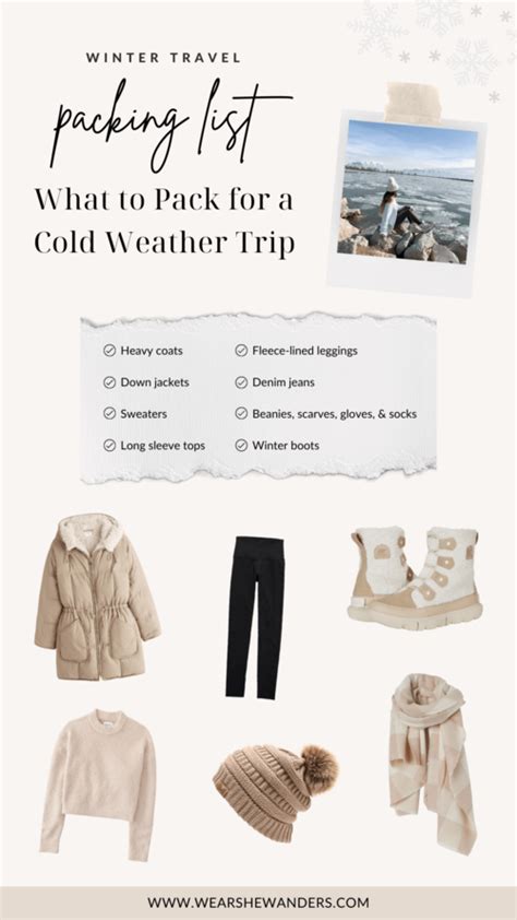 Winter Travel Packing List What To Pack For A Cold Weather Trip — Wear
