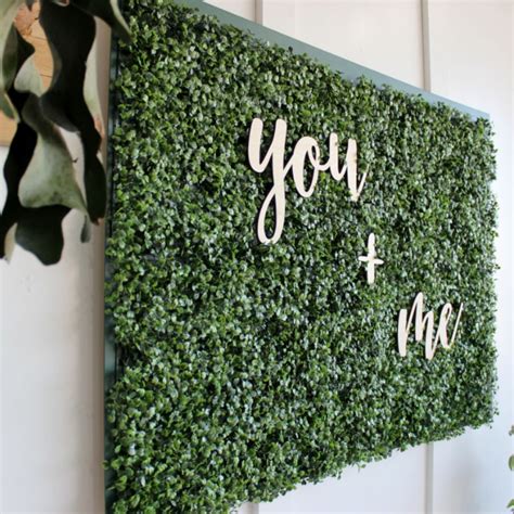 1/2 thick wooden letters gather sign, gather cutout bellandthewhistle. DIY Foliage Wall with Custom Foam Letters | Custom wedding decor, Wood wedding decorations ...