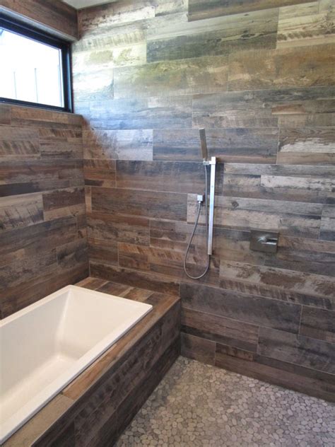 Richland Chambers Lake Custom Home Rustic Bathroom Dallas By