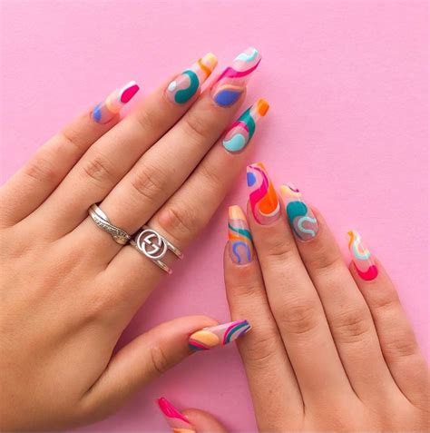 Pretty Pastel Nails For The Glossychic Nail Art Funky Nails Nail Colors