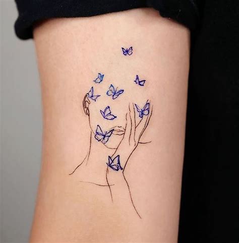 Butterfly On Face Temporary Tattoo Waterproof Butterfly Fake Etsy