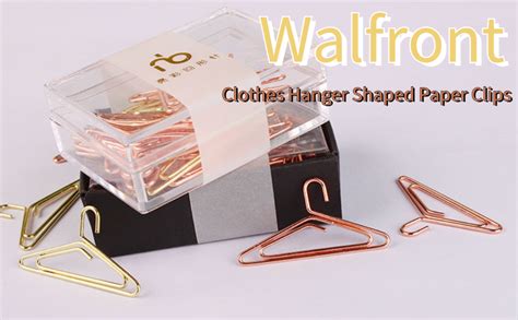 12pcs Hanger Shape Paper Clips Metal Wire Bookmark