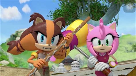 sticks and amy moments interactions scenes in sonic boom part 1 youtube
