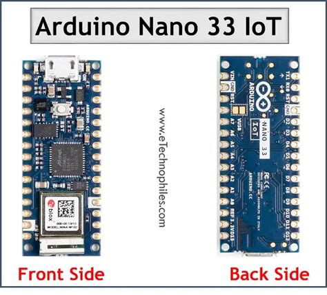 Arduino Nano 33 IoT Pinout Specs Guide
