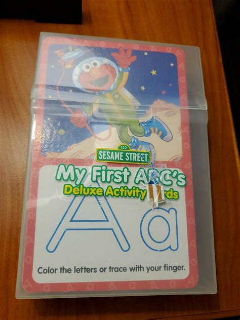 Sesame Street My First Abcs 26 Deluxe Activity Wipe Off Cards