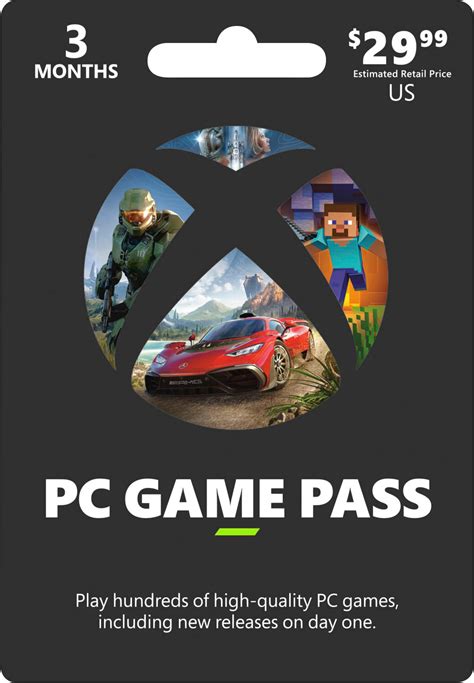 Microsoft Pc Game Pass 3 Month Membership Xbox Game Pass Pc 2999
