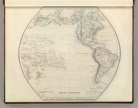 Western Hemisphere David Rumsey Historical Map Collection