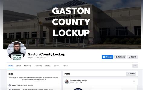 Gaston County Lockup Facebook