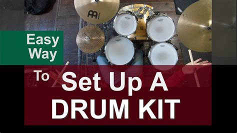 Easy Way To Set Up A Drum Kit 5 Minutes Top View Youtube
