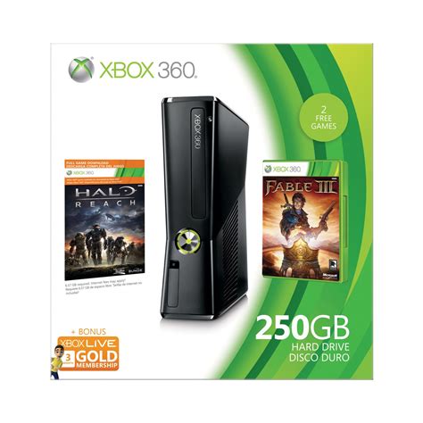 Xbox 360 250gb Holiday Value Bundle Old Model Video Games
