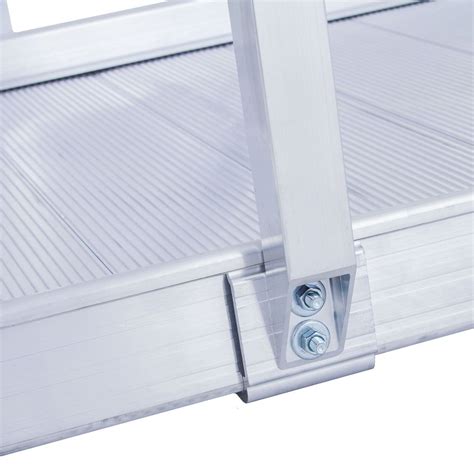 5 L Silver Spring Aluminum Wheelchair Access Ramps With Handrails