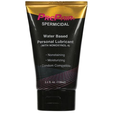 prepair spermicidal lube water based lubricant made in usa