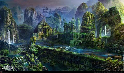 Jungle City Fantasy City Fantasy Landscape Jungle Art