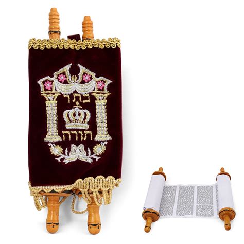 Deluxe Torah Scroll Replica Small Jewish Ts From Israel Judaica