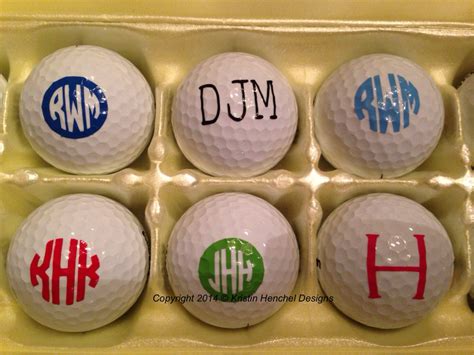 Monogrammedpersonalized Golf Balls Set Of 12 By Kristinhenchel