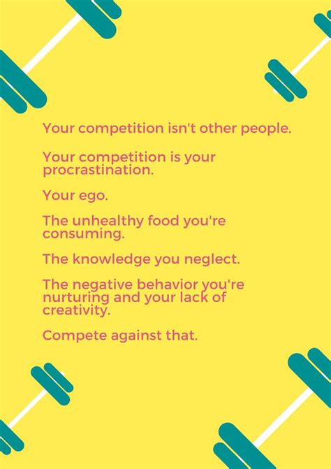 Your Competition Is You Unhealthy Food Competition Procrastination