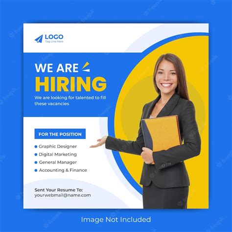 Premium Vector We Are Hiring Employee Job Vacancy Opportunity Social