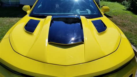 2016 2021 Camaro Iroc Z Hood With Louvers Fiberglass Magg Performance