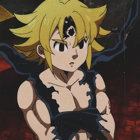 An Anime Character With Blonde Hair And Black Eyes
