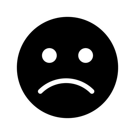 Vector Sad Emoji Icon Emoji Icons Sad Icons Sad Png And Vector With