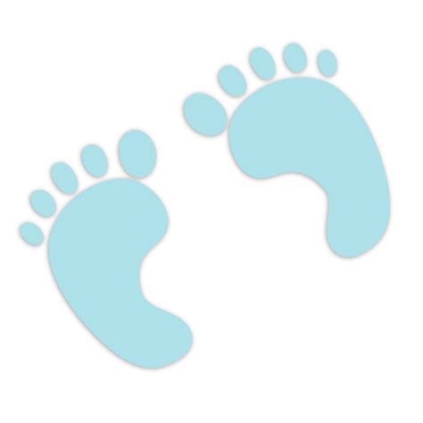 Blue Baby Footprint Tattoo