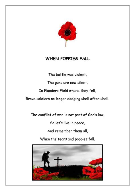 World War 1 Remembrance Poetry Ashford Wide