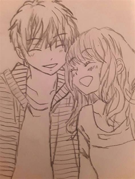 Anime Cute Couple Easy Drawings Cute Emo Couple By Xjammydodgerx On