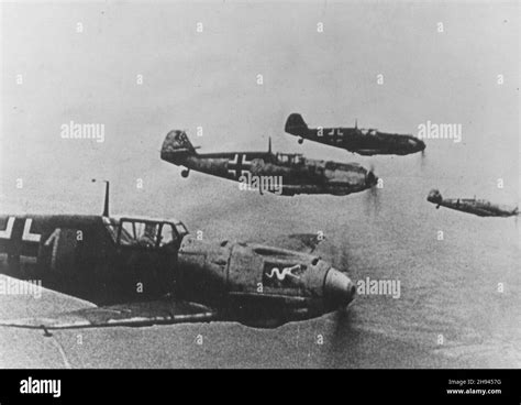 Messerschmitt Bf 109 Wwii Banque Dimages Noir Et Blanc Alamy