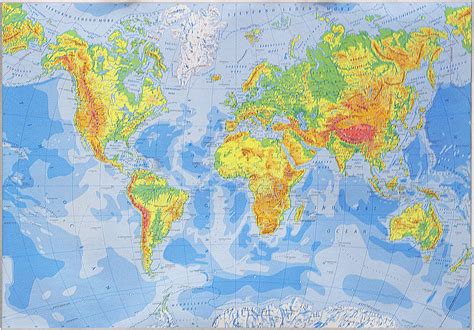 Geografska Karta Svijet 100×70 Cm Gd Dizajn