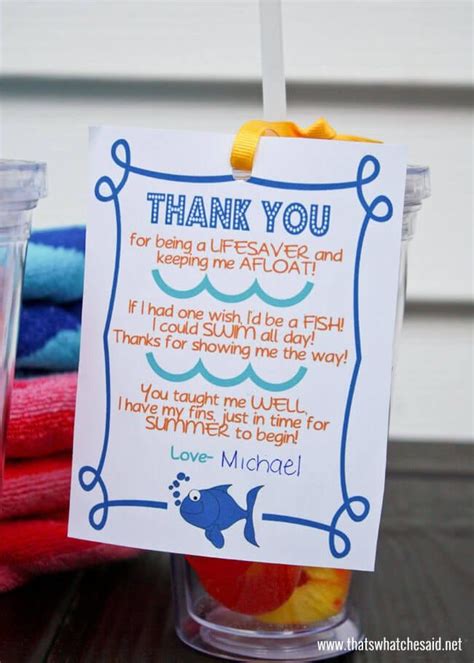 Swim Coach Thank You T Free Printable Thank You Teacher Ts Swim Teacher Ts Teacher