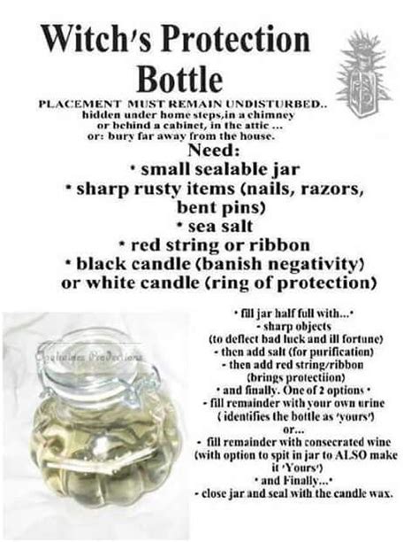 Maybe you would like to learn more about one of these? Protection Jar | Spells witchcraft, Wiccan witch, Witchcraft