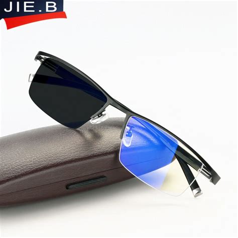Buy Anti Blue Rays Transition Photochromic Reading Glasses For Men Uv