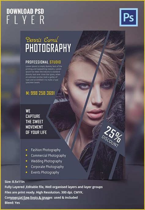 Photography Flyer Template Free Of Graphy Flyer Template Flyer