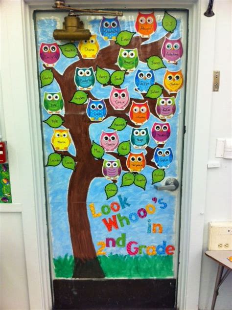 Welcome To Our Collaborative Classroom Classroom Welcome Classroom Door Displays Owl Theme