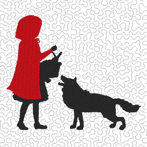 Little Red Riding Hood Embroidery Design File Multiple Etsy
