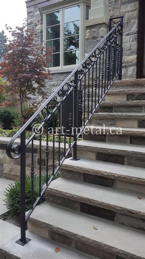Metal handrails are available in a variety materials (304 stainless steel, 2205 duplex stainless steel, or aluminum), and finishes. Exterior Railings & Handrails for Stairs, Porches, Decks