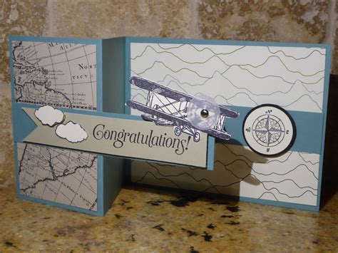 There are 2 ways to make a quick card Congratulations with a double Z fold